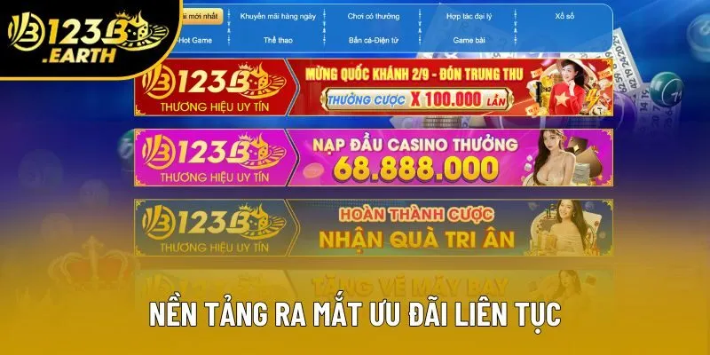 Nền tảng ra mắt ưu đãi liên tục Nền tảng ra mắt ưu đãi liên tục