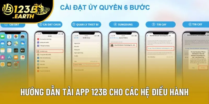 Hướng dẫn tải app 123B cho các hệ điều hành